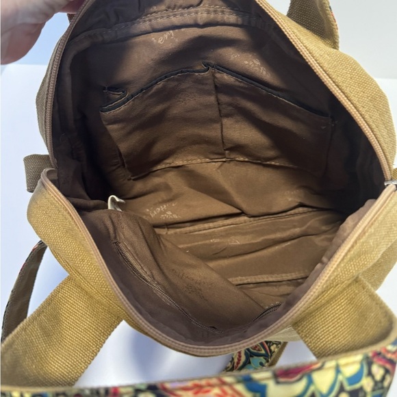 Black Butterfly Canvas Crossbody Handbag bohemian style - Picture 8 of 11